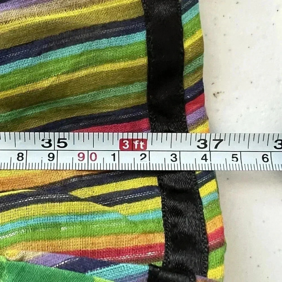 SOFT‎ SURROUNDINGS Bohemian Embellished Multi Print Art To Wear Sz S Full Gypsy - Picture 16 of 16